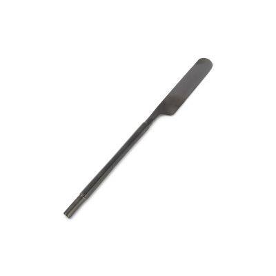 Tafelmesser Matte Black Helix aus Edelstahl, 22 cm