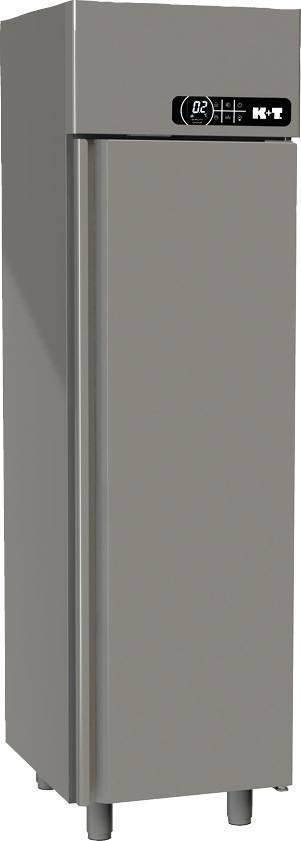 K+T Umlufttiefkühlschrank GN 1/1, mit CNS-Tür, Zentralkühlung
