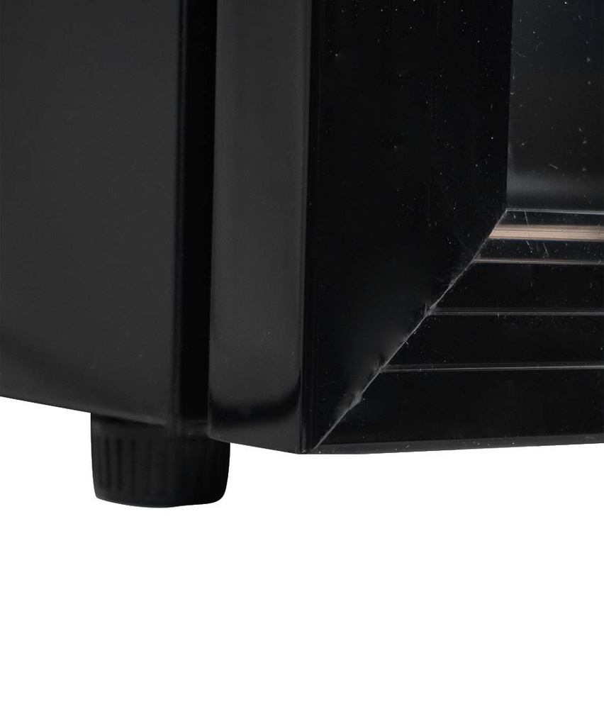 Kühlschrank Tischmodell aus Schwarzstahl, 80 L, schwarz