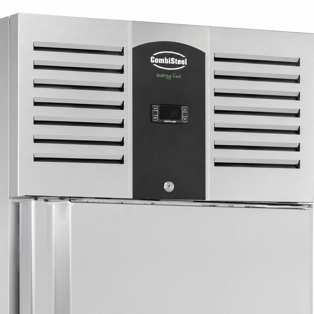 Kühlschrank 1 Tür aus Edelstahl, 560 L, 740 x 875 x 2090 mm