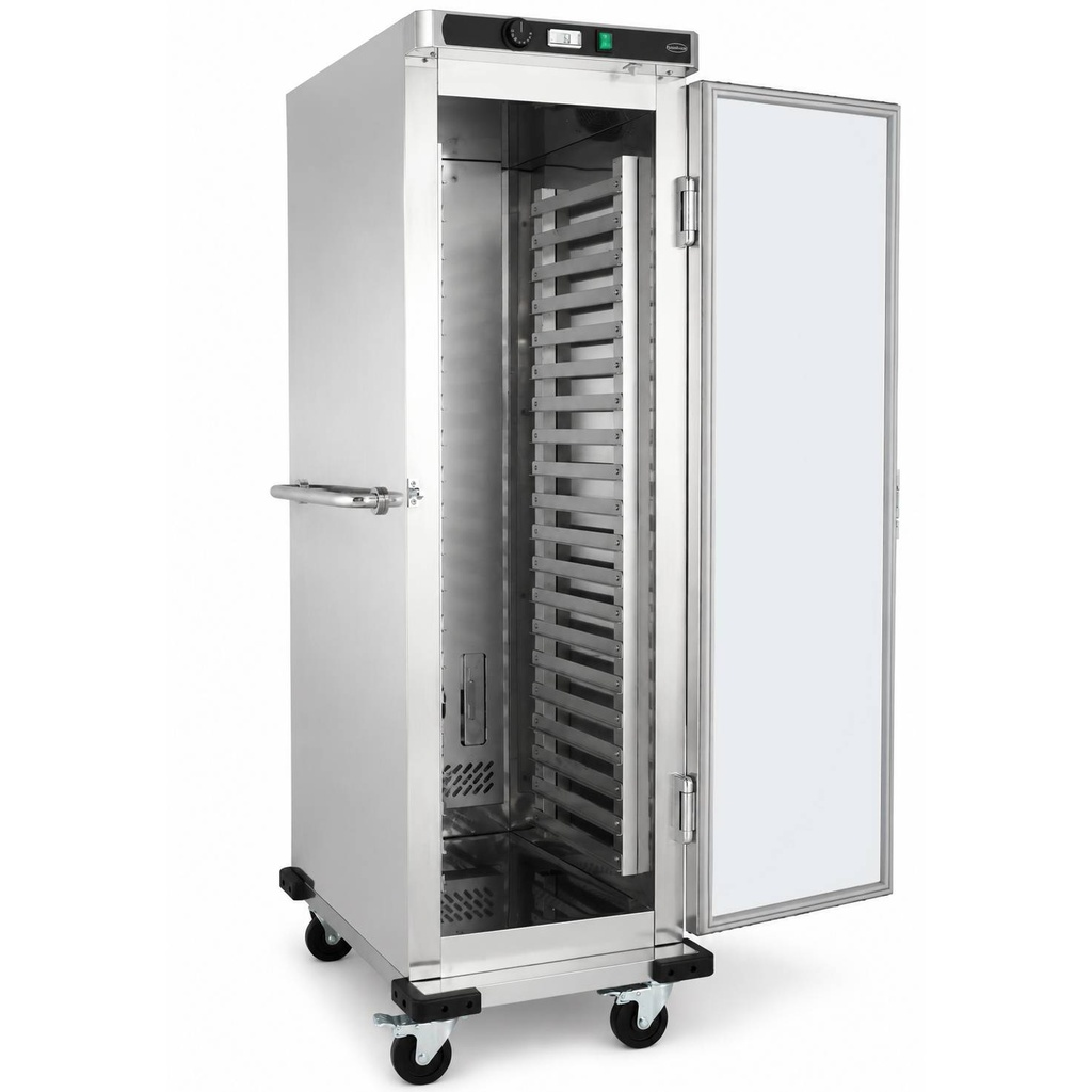 Bankett Wagen Warm aus Edelstahl, 17 x 1/1 GN, 515 x 780 x 1763 mm