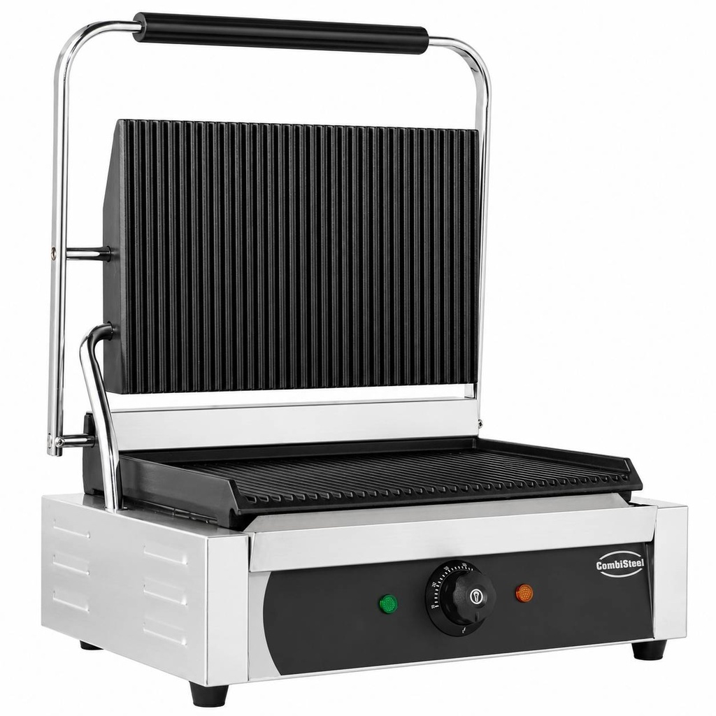 Kontaktgrill Panini aus Edelstahl, 440 x 410 x 190 mm