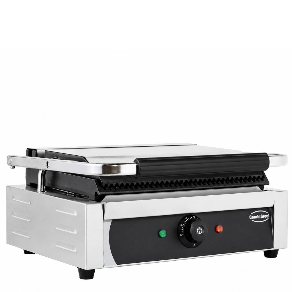 Kontaktgrill Panini aus Edelstahl, 440 x 410 x 190 mm