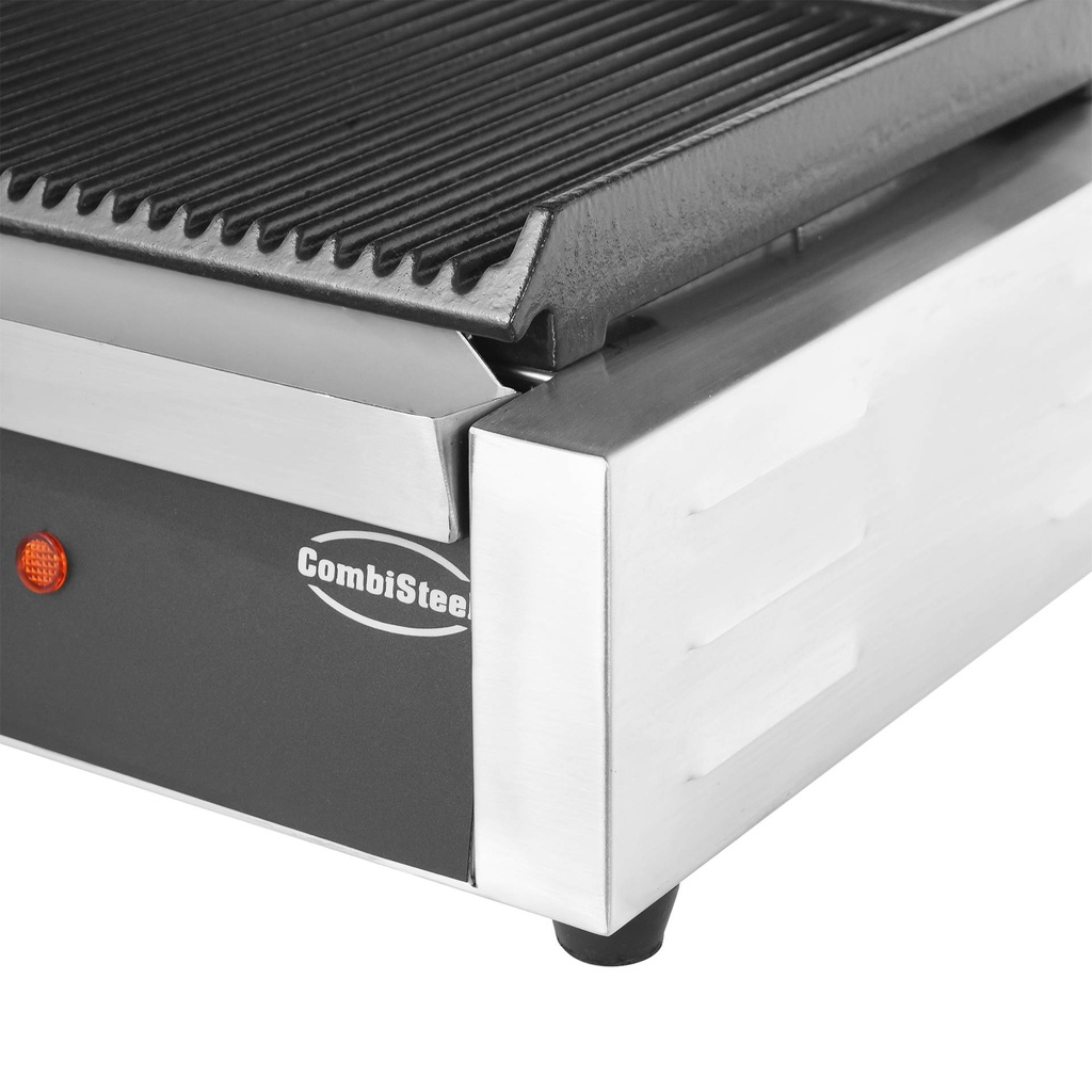Kontaktgrill Panini aus Edelstahl, 440 x 410 x 190 mm