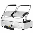 Kontaktgrill Doppelt aus Edelstahl, 580 x 410 x 190 mm