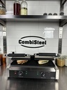 Kontaktgrill Doppelt aus Edelstahl, 580 x 410 x 190 mm