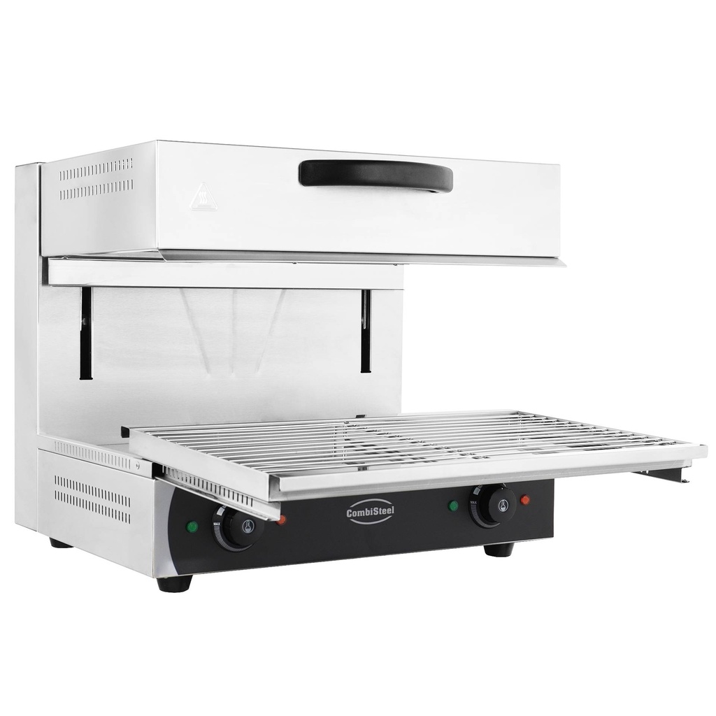 Salamander 600 aus Edelstahl, 600 x 480 x 520 mm