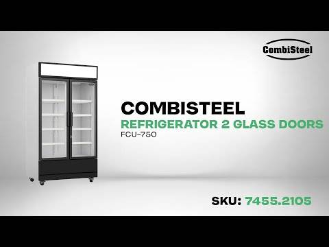 Kühlschrank 2 Glastüren, 1120 x 610 x 1973 mm, 670 L