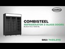 Kühlschrank 3, 1600 x 610 x 1973 mm, 1065 L, schwarz