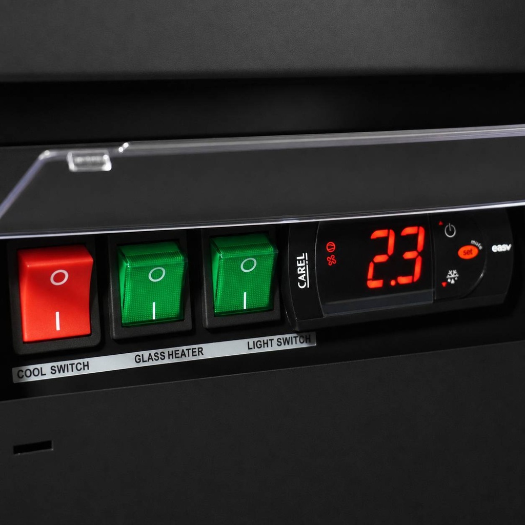 Kühlschrank 2, 1253 x 710 x 2003 mm, 1000 L, schwarz