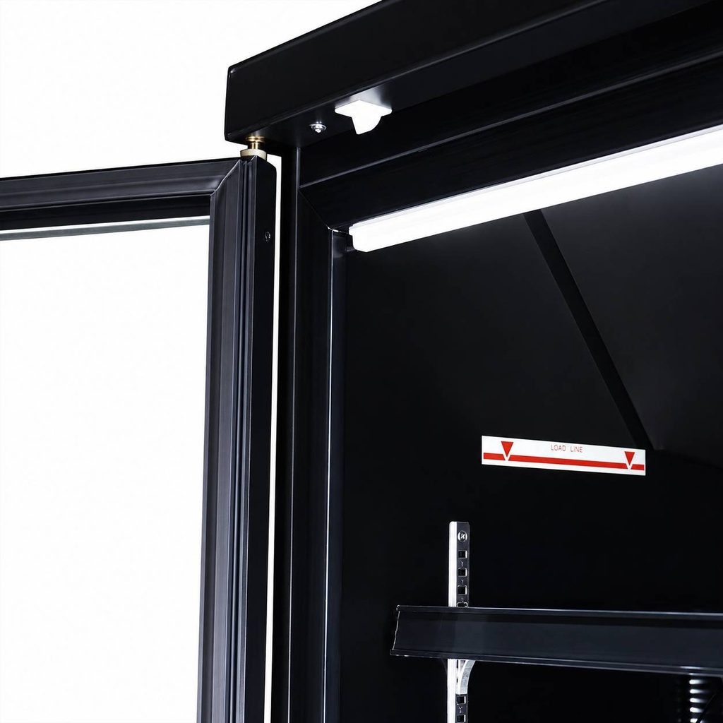 Kühlschrank 2, 1253 x 710 x 2003 mm, 1000 L, schwarz