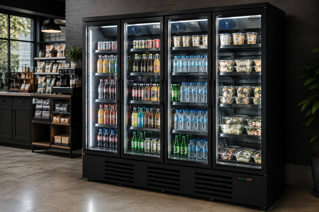 Kühlschrank 4, 2508 x 710 x 2003 mm, 2025 L, schwarz