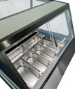 Speiseisvitrine Komodo, 6 x 5 L, 910 x 880 x 1300 mm, weiß
