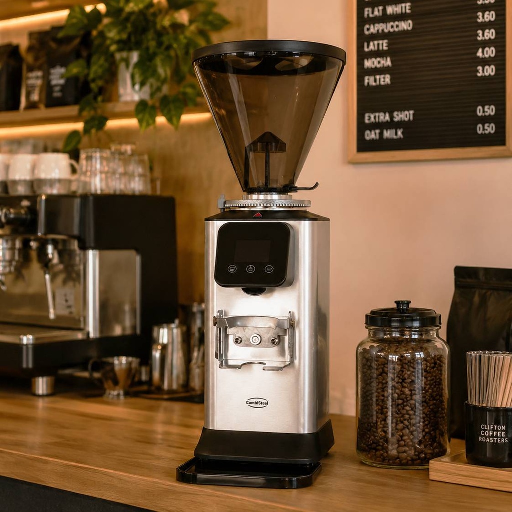 Kaffeemühle 1KG aus Edelstahl, 222 x 257 x 550 mm
