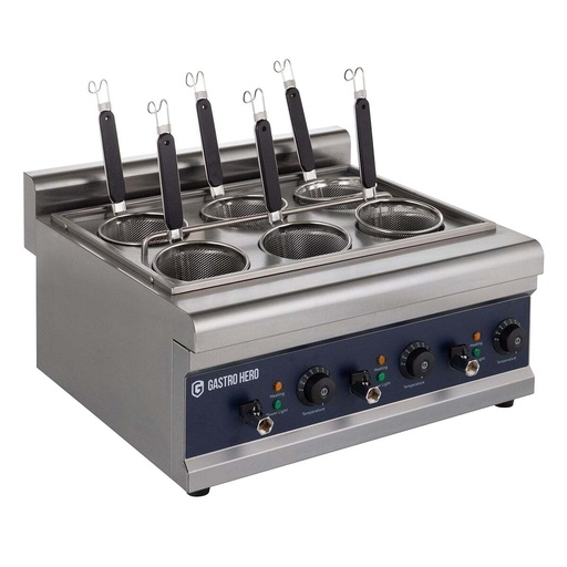 Elektrischer Nudelkocher - 6 Siebe - 24,75L