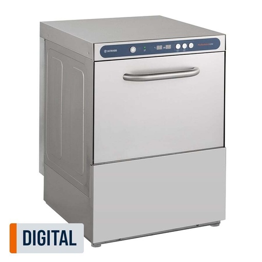 Geschirrspülmaschine PROFI Digital 50 SLE 50x50 cm Korbmaß, mit Reiniger- & Klarspüldosierer, mit Ablaufpumpe & Enthärter, Made in Europe, 230 Volt