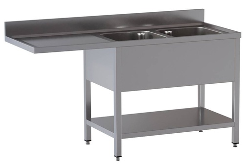Spülzentrum ECO 18x7 mit 2 Becken Rechts