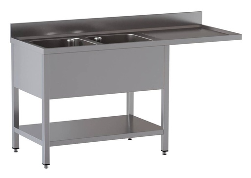 Spülzentrum ECO 18x7 mit 2 Becken Links