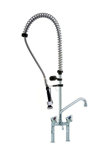 KBS STYL Knebel-Geschirrwaschbrause mit Schwenkhahn und Brausekopf NEW
