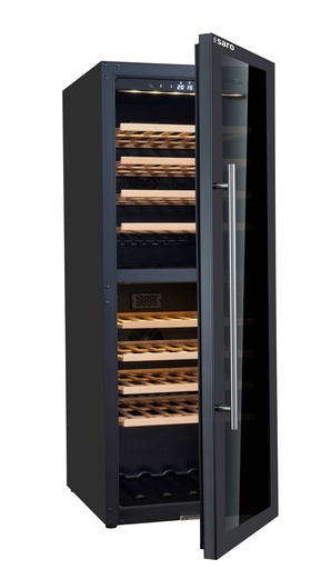 SARO Weinlagerschrank, 77 Flaschen, 2 Zonen, WK 77 D