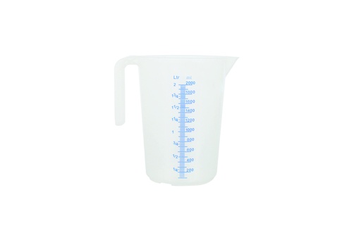 Meßbecher aus PP, 2,0 L, natur