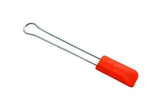 Stielschaber aus Silikon, 210 mm, orange