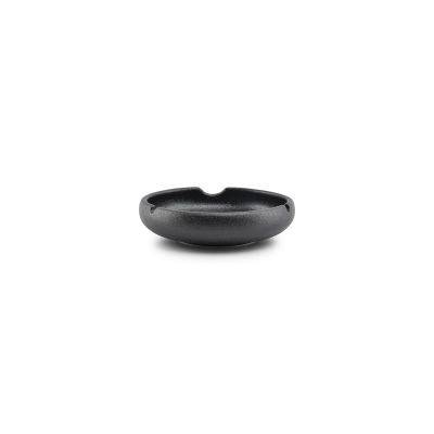 Aschenbecher Smoke aus Porzellan, Ø 14,5 cm, H 4 cm, schwarz