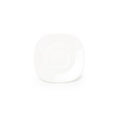 Untertasse Match aus Porzellan, 13,5 cm, weiß