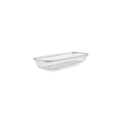 Drahtkorb, Serve aus Edelstahl, 31 × 13 × 5,5 cm, silber