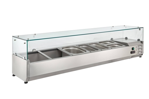 Kühlaufsatz ECO 9 x GN 1/3 mit Glasaufsatz