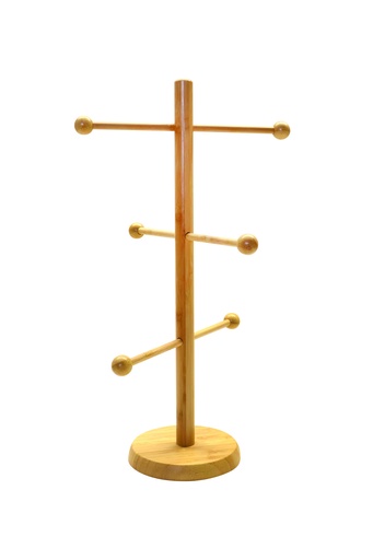 Brezel-/Wurstständer aus Bambus, 150 mm, 6-armig