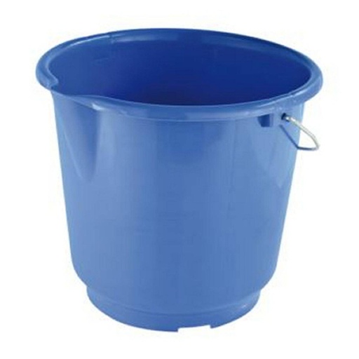 Eimer 15 Liter mit Metallbügel, Ausgießer und Skala | blau