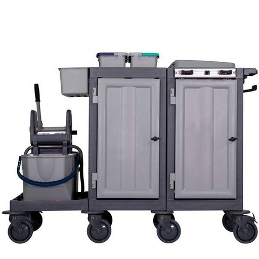 Systemwagen "VARIX-PRESS" Komplettset | 4 Eimersystem