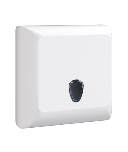 Handtuchspender "racon designo M" für 250 - 500 Blatt, Kunststoff, mit Sichtfenster, abschließbar | weiß