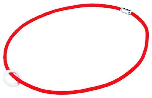 Gummi mit Ring für Müllsackständer rund | rot