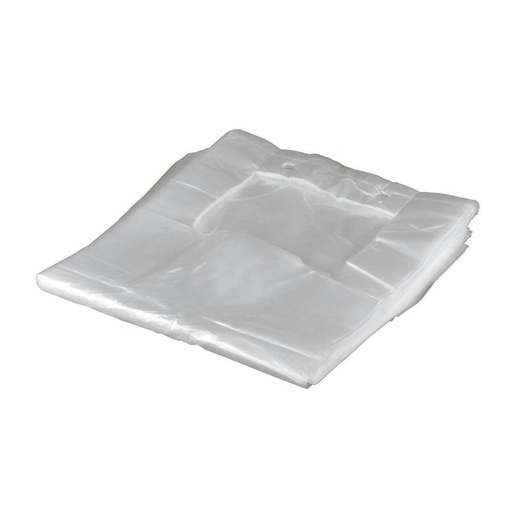 Tragetasche/Knotenbeutel geblockt, HDPE, 220 x 120 x 480 mm, 8µm | 100 Stück