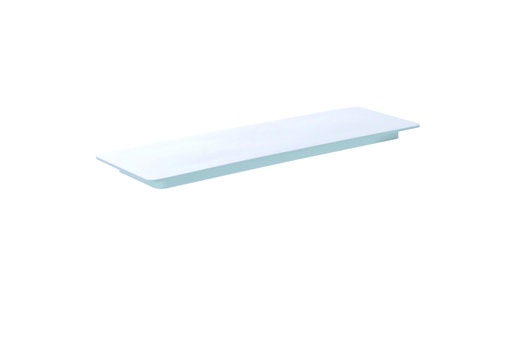 Kuchen- / Tortenplatte aus Melamin, 400 x 150 mm, weiß