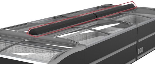 Tiefkühltruhe Verbindung 2125 für 7072.0110, 2125 mm, schwarz