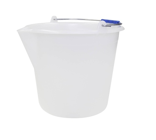 Eimer aus LDPE, Ø 350 mm, weiß-natur