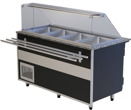Speiseausgabe Gastroline Bemar T | Volumen: 386 Liter | 1500x800x850  mm