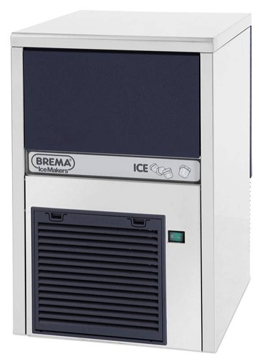 Eiswürfelbereiter als Kegeleiserzeuger | Eisproduktion: ca. 26kg / 24 Stunden | Luftkühlung | R290, 270 W | 387x470x607 mm