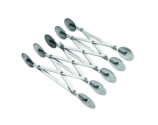 Teigschneider aus Edelstahl, 5 Rädchen