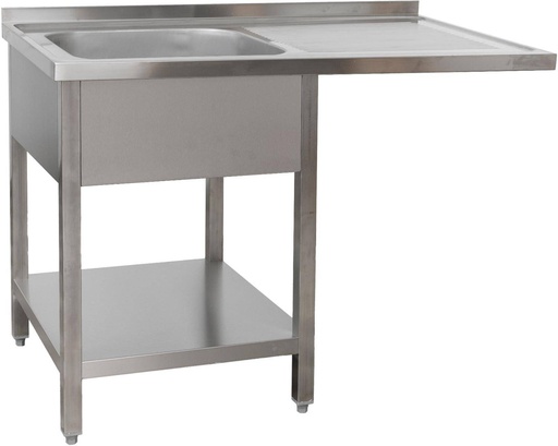 Spülzentrum 1200 x 600 x 850 mm 1 Becken links, mit Grundboden      600 mm Tiefe