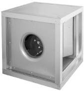 Ventilatorbox 230 V | doppelschalige Paneele aus verzinktem Stahlblech | variable Gestaltung der Ausblasrichtung | EC-Motor | 700 x 700 x 700 mm | 315 mm Durchmesser