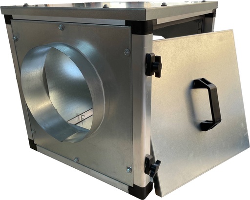Ventilator in Dose Doppelwandig, 1 kW, 650 x 650 x 650 mm