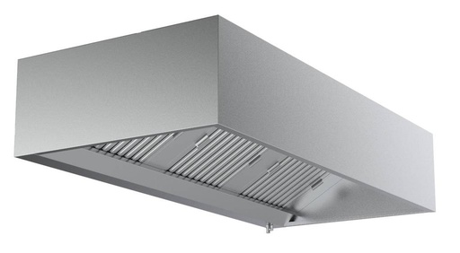 950 Wandhauben aus Edelstahl, 1600 x 950 x 400 mm