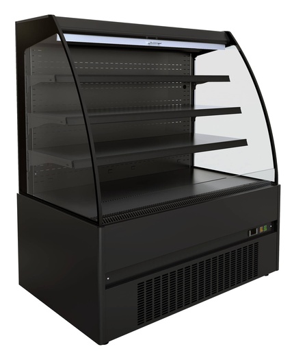 Kühlvitrine Noah 1.9, 1935 x 665 x 1500 mm, schwarz