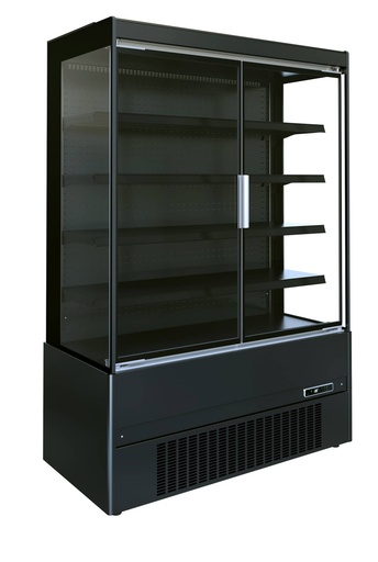 Wandkühlung Jamie 2 Türen, 1510 x 665 x 1920 mm, schwarz