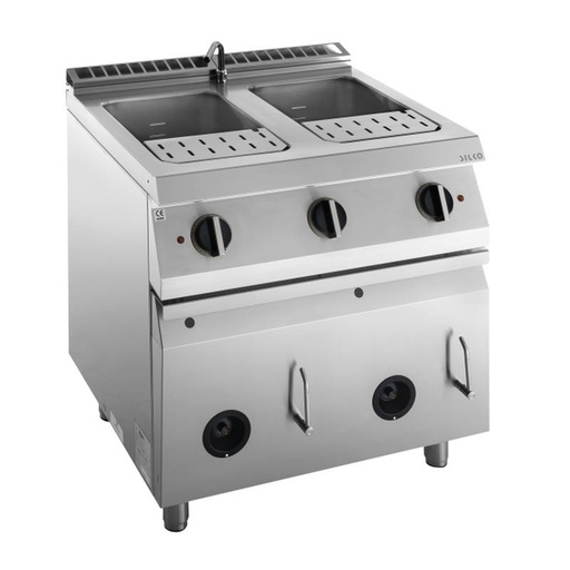 KBS Gas-Nudelkocher 2 x 28 L 2 Becken