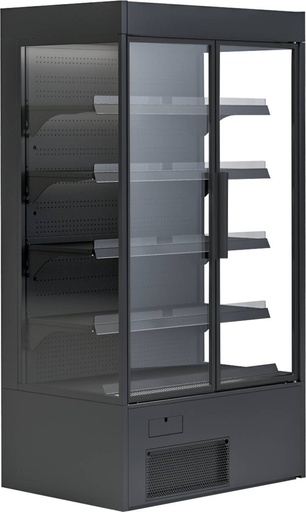 KBS Wandkühlregal Variant 132 Black Line mit Drehtüren